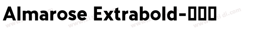 Almarose Extrabold字体转换